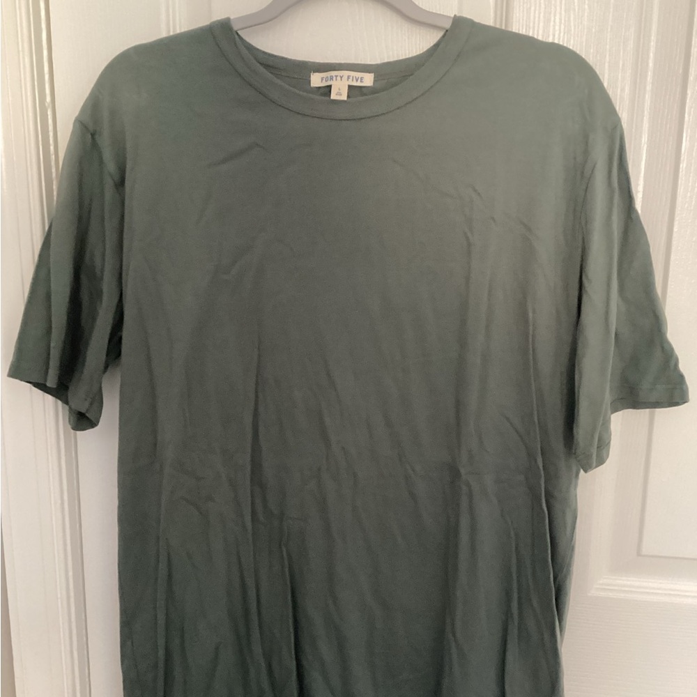 Men's Sage Green Crew Neck Tee